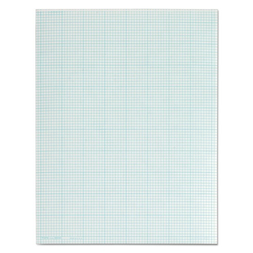 Notebooks & Pads | TOPS 35081 8.5 in. x 11 in. (8 sq/in., 1 sq/in.) Cross Section Quadrille Rule Pads - White (50 Sheets/Pad) image number 0