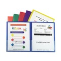  | C-Line 32010 11 in. x 8.5 in. Classroom Connector Folders - Clear/Assorted (6/Pack) image number 0