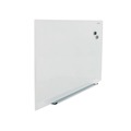  | Universal UNV43202 Frameless 36 in. x 24 in. Magnetic Glass Marker Board - White image number 1