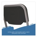  | Iceberg 64111 Rough n Ready 17.5 in. Seat Height Supports Up to 500 lbs. Stack Chair - Black Seat/Back/Base (4/Carton) image number 5