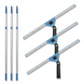 Cleaning Tools | Gritt Commercial GRI1306F183PK Pro Window Washing Kit with Swivel Squeegee and 6 ft Telescopic Pole, 18-in Wide Blade, 3/Kit image number 0