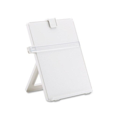 Just Launched | Fellowes Mfg Co. 21103 Non-Magnetic Desktop Copyholder, 25 Sheet Capacity, Plastic, Platinum image number 0