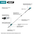 Pole Saws | Factory Reconditioned Makita GAU02Z-R 40V MAX XGT Brushless Lithium-Ion 10 in. x 13 ft. Cordless Telescoping Pole Saw (Tool Only) image number 8