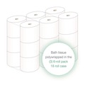 Cleaning & Janitorial Supplies | LoCor 26824 2-Ply High-Capacity Bath Tissue - White (18 Rolls/Carton) image number 3