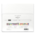 Office Jansan | uni-ball 24839 Fine 0.4 mm Stick EMOTT ever fine Porous Point Pen - Assorted Ink Colors, White Barrel (1 Set) image number 2