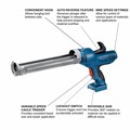 Caulk and Adhesive Guns | Factory Reconditioned Bosch GCG18V-29N-RT 18V Lithium-Ion Cordless Cage Caulk and Adhesive Gun (Tool Only) image number 11