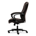  | HON HVL402.EN45 17 in. to 21 in. Seat Height 250-lbs. Capacity Executive High-Back Chair - Black/Brown image number 4