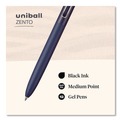 Pens | uni-ball 70663 Medium 0.7 mm Zento Retractable Gel Pen - Black Ink, Assorted Barrel (1-Dozen) image number 3