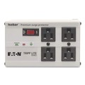 Office Jansan | Tripp Lite ISOBAR4ULTRA 6 ft. Cord Isobar 3,330 J Surge Protector with Diagnostic LEDs, 4 AC Outlets - Light Gray image number 3