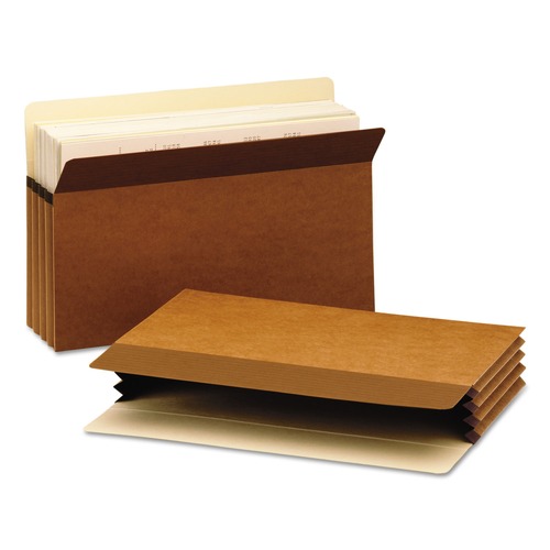 Office Jansan | Smead 73210 3-1/2 in. Expansion Easy Grip Pockets - Legal, Redrope (25/Box) image number 0