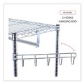 Office Jansan | Alera ALEGR363618SR 36 in. W x 18 in. D x 75 in. H 30 Garments Wire Shelving Garment Rack - Silver image number 3