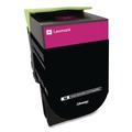 Ink & Toner | Lexmark 80C0HMG 3000 Page-Yield TAA Compliant Return Program High-Yield Toner - Magenta image number 1