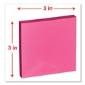 Office Jansan | Universal UNV35612 100 Sheet 3 in. x 3 in. Self-Stick Note Pads - Assorted Neon Colors (12/Pack) image number 5
