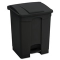 Trash & Waste Bins | Safco 9923BL 23 Gallon Large Capacity Plastic Step-On Receptacle - Black image number 0