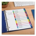 Office Jansan | Avery 11843 1 - 12 Tab 11 in. x 8.5 in. Customizable TOC Ready Index Divider Set - Multicolor (1 Set) image number 3