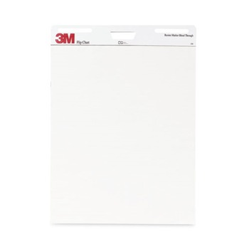 3M 25 in. x 30 in. Unruled Professional Flip Chart - White (2/Carton)