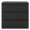  | Alera 25505 42 in. x 18.63 in. x 40.25 in. 3 Legal/Letter/A4/A5 Size Lateral File Drawers - Black image number 2
