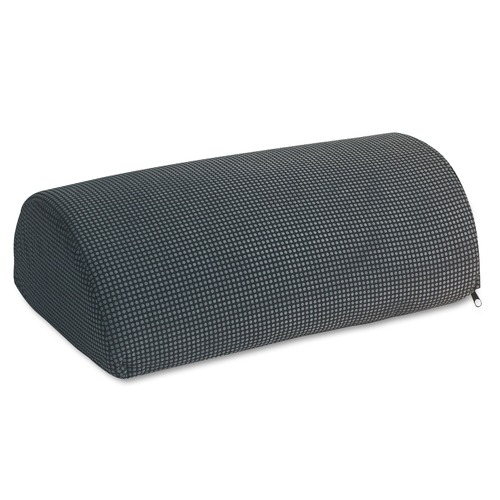  | Safco 92311 17.5 in. x 11.5 in. x 6.25 in. Half-Cylinder Padded Foot Cushion - Black image number 0