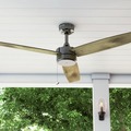 Ceiling Fans | Prominence Home 51024-45 52 in. Journal Contemporary Indoor Outdoor Ceiling Fan - Gun Metal image number 4