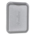 Food Service | GEN 4SWH 9.5 in. x 7.25 in. x 0.5 in. No. 4S Foam Meat Trays - White (500/Carton) image number 2