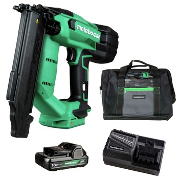 BRAD NAILERS | Metabo HPT NT1850DFTM 18V MultiVolt Brushless Lithium-Ion Cordless 18-Gauge Compact Brad Nailer Kit (2 Ah)