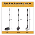 Trash & Waste Bins | Furloo FLO3 37.8 in. Length Dog Pooper Scooper Set with Heavy-Duty Metal Tray, Rake and Spade - Black/Silver image number 1