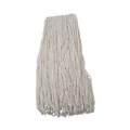 Mops | Boardwalk BWK224RCT 24 oz. Premium Cut-End Rayon Wet Mop Heads - White (12/Carton) image number 0