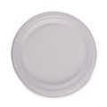 Food Service | Boardwalk PL-10BW Bagasse 10 in. Plate - White (500/Carton) image number 1