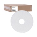 Floor Cleaners | Boardwalk BWK4013WHI 13 in. Diameter Polishing Floor Pads - White (5/Carton) image number 1