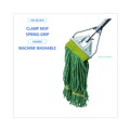 Office Jansan | Boardwalk BWK501GN 5 in. Headband Super Loop Cotton/Synthetic Fiber Wet Mop Head - Small, Green (12/Carton) image number 7