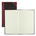 Notebooks & Pads | National 57131 Texthide Eye-Ease 14.25 in. x 8.75 in. Sheets Record Book - Black/Burgundy/Gold Cover image number 3