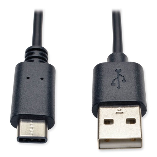 Office Electronics & Batteries | Tripp Lite U038-006 6 ft. USB Type-A to USB Type-C M/M USB 2.0 Cable - Black image number 0