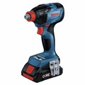 Combo Kits | Factory Reconditioned Bosch GXL18V-227B25-RT 18V Brushless Lithium-Ion 1/4 in. and 1/2 in. Cordless Bit/Socket Impact Driver/Wrench and Hammer Drill Driver Combo Kit with 2 Batteries (4 Ah) image number 1