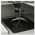 Office Jansan | Deflecto CM21242BLK Economat 45 in. x 53 in. All Day Use Chair Mat For Hard Floors - Black image number 5