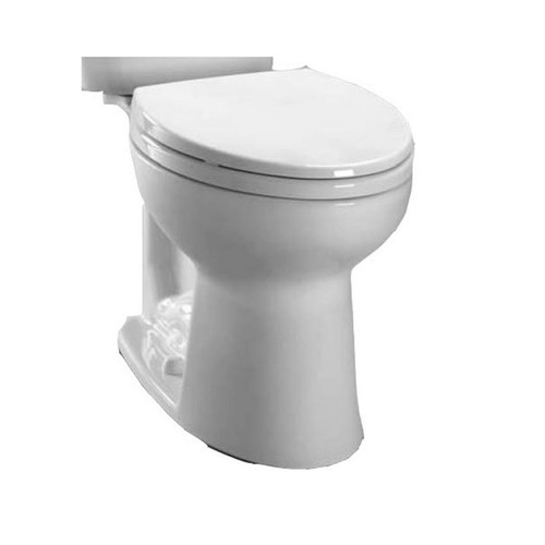 Toilet Bowls | TOTO C244EF#01 Entrada Elongated Floor Mount Toilet Bowl (Cotton White) image number 0