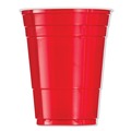 Cutlery | Dart P16R 16 oz. Plastic Party Cold Cups - Red (1000/Carton) image number 2