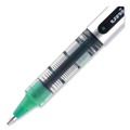 Pens | uni-ball 60386 Fine 0.7 mm VISION Stick Roller Ball Pen - Green Ink, Silver/Green/Clear Barrel (1-Dozen) image number 6