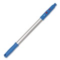 Cleaning Tools | Gritt Commercial GRI10712PK 20 in. Aluminum Extension Pole with Click/Lock Adapter Cone - Blue/Silver (12/Pack) image number 5