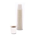 Cups and Lids | Boardwalk BWKWHT4HCUP 4 oz Paper Hot Cups - White (50/Sleeve, 20 Sleeves/Carton) image number 1