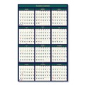 Bulletin Boards | House of Doolittle 390 12-Month (July-June): 2025-2026 and 12-Month (Jan to Dec): 2026 24 in. x 37 in. Four Seasons Business/Academic Recycled Wall Calendar image number 1