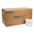 Office Jansan | Morcon Paper M2000 1-Ply Small Core Septic-Safe Bath Tissue - White (2000 Sheets/Roll, 24 Rolls/Carton) image number 3