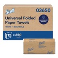 Paper Towels and Napkins | Scott 03650 9.2 in. x 9.4 in. Multi-Fold Towels - White (3000/Carton) image number 0