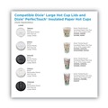 Office Jansan | Dixie D9542 10 oz. - 16 oz. Hot Cups Drink-Thru Dome Lids - White (1000/Carton) image number 5