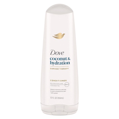 Cleaning & Janitorial Supplies | Dove 69795720 12 oz Bottle Coconut Conditioner (6/Carton) image number 0