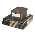 Bankers Box 00052 Systematic Letter/Legal Files Medium-Duty Strength Storage Boxes - Woodgrain (12/Carton) image number 1