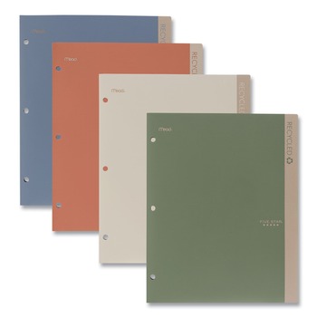 Five Star 11 in. x 8.5 in. Recycled Plastic Two-Pocket Folder - Randomly Assorted