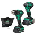  | Metabo HPT KC18DEXQBM 18V MultiVolt Lithium-Ion Brushless Cordless Drill Driver and Impact Driver Combo Kit (2 Ah) image number 0