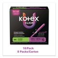 Cleaning & Janitorial Supplies | Kimberly-Clark 51581 U by Kotex Click Compact Super Absorbency Tampons (8/Carton) image number 6