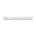 Rulers & Yardsticks | Universal UNV59022 12 in. Long Standard/Metric Plastic Ruler - Clear image number 0