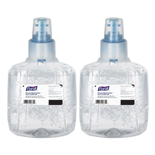 Hand Sanitizers | PURELL 1903-02 Advanced Green Certified Hand Sanitizer Refill, 1200ml, Fragfree (2/Carton) image number 0